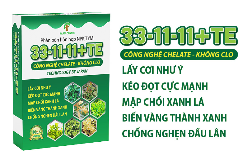 PHÂN BÓN NPK VI LƯỢNG 33-11-11