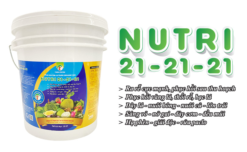 PHÂN BÓN DẠNG TƯỚI HỮU CƠ NUTRI 21-21-21