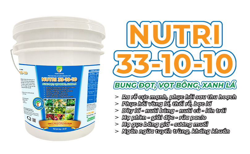 PHÂN BÓN NKP HỮU CƠ DẠNG TƯỚI NUTRI 33-10-10