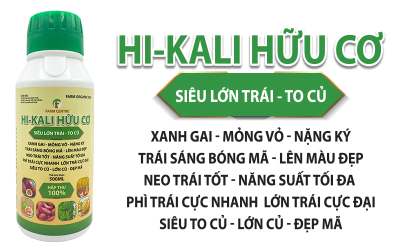 PHÂN BÓN HỮU CƠ HI-KALI HỮU CƠ