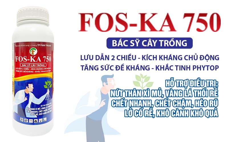 PHÂN BÓN & TRỪ BỆNH FOS-KA 750