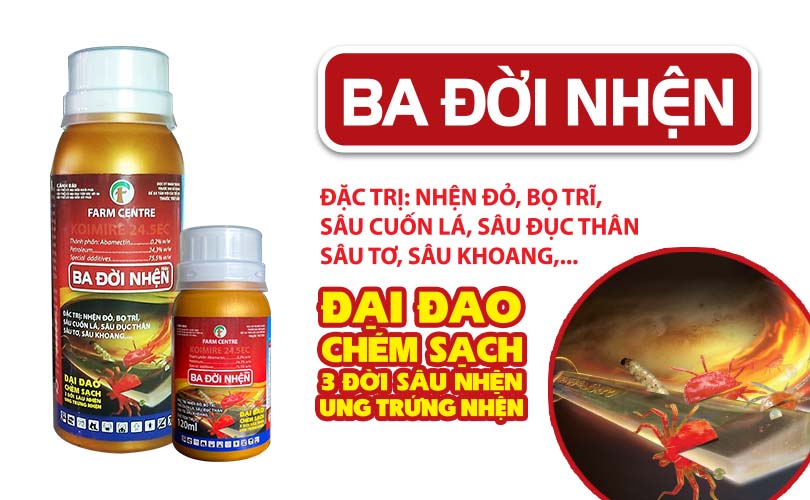 THUỐC TRỪ NHỆN BA ĐỜI NHỆN