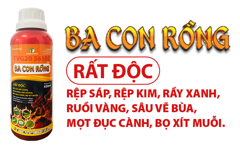 THUỐC TRỪ SÂU BA CON RỒNG