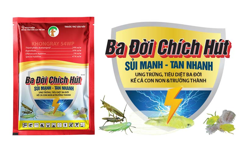 THUỐC TRỪ SÂU RẦY BA ĐỜI CHÍCH HÚT