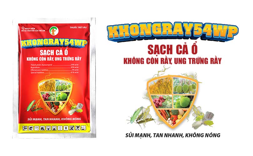 THUỐC TRỪ SÂU RẦY KHONGRAY 54WP