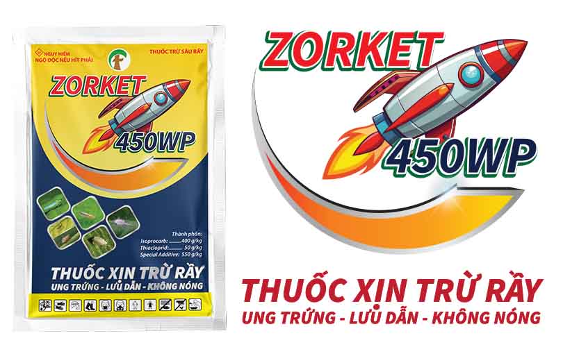 THUỐC TRỪ SÂU RẦY ZORKET 450WP